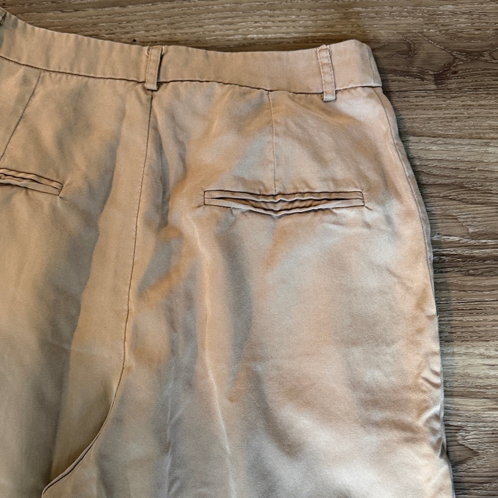 Reformation Mason Light Beige High-Waist 100% Tencel Pants Size: 4 - Picture 9 of 9